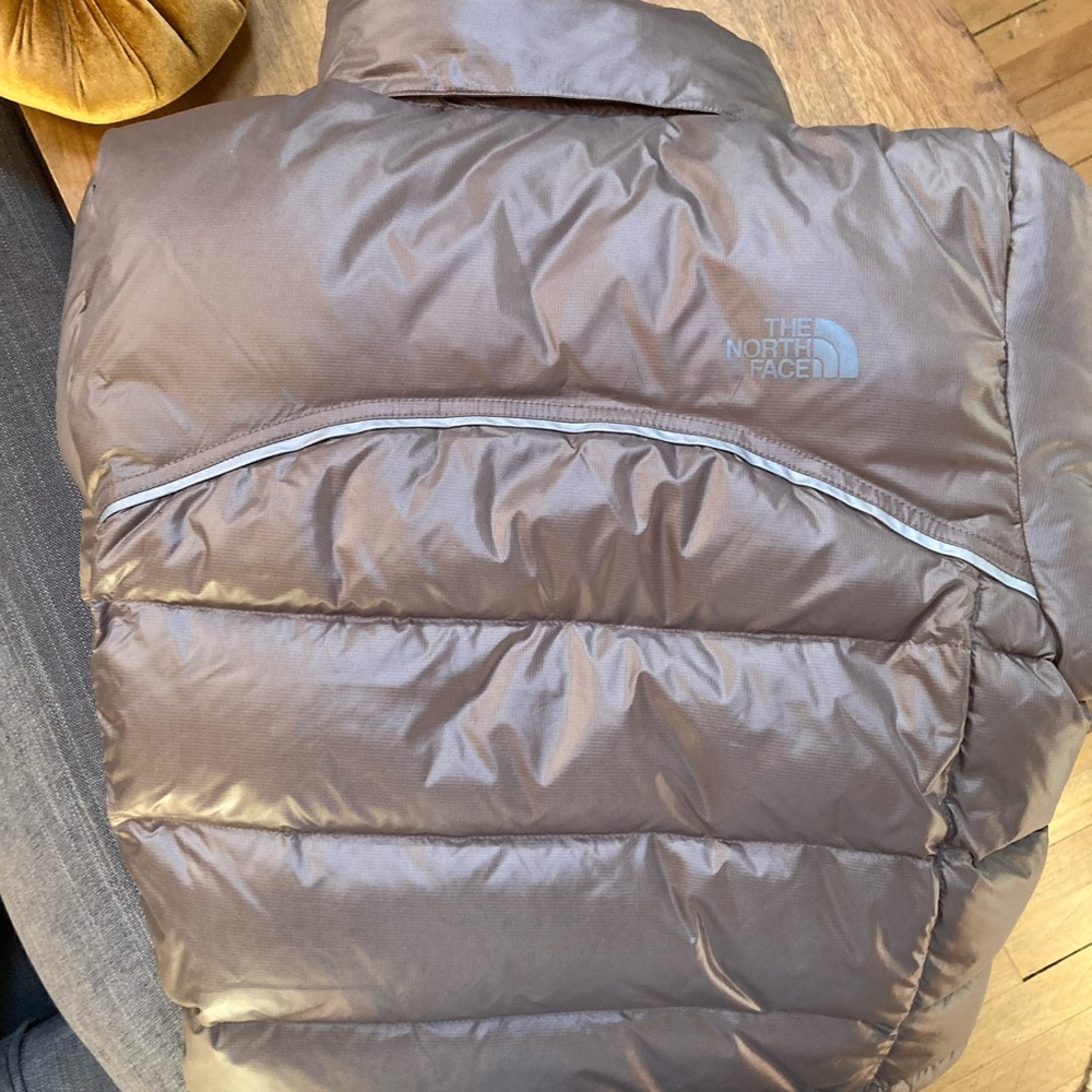 The North Face Women's Metallic Taupe Puffer Coat - Picture 3 of 10